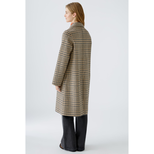 Oui Checked Coat